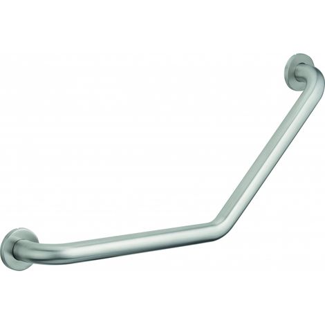 Barre de maintien coudée, inox 304, longueur 350mm, angle 135°, Ø32mm, finition inox brossé - THIRARD