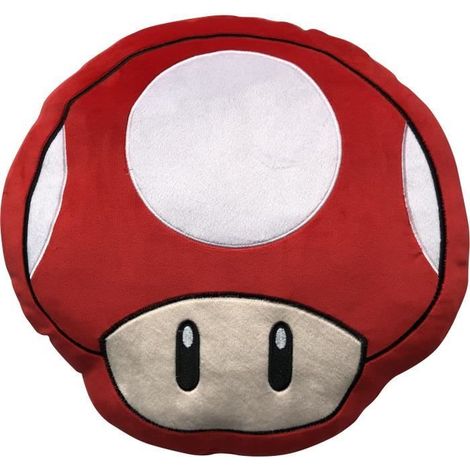 Coussin 3D - MARIO BROS - Champignon - Mikrofaser - 40 cm