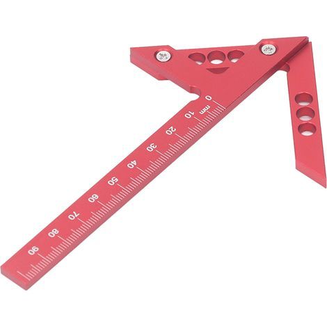 Mittellinienmarkierer, Aluminiumlegierungsdetektor, 45-Grad-Winkelmarkierungslehre, Holzbearbeitungs-Markierungswerkzeug (1/5)