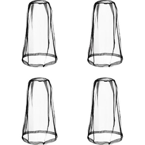 Ensemble de 4 Housses Anti - moustiques avec moustiquaire intégrée - protège efficacement Le Visage et la tête Contre Les Insectes, idéal pour l'extérieur, Le Camping, Les Voyages (1/5)