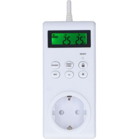 Wireless Thermostat Output Programmable Automatic Temperature Controller Switch EU Plug 230V (1/5)