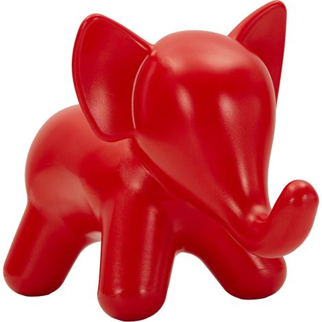 Sgabello Elephant a forma di elefante in plastica rossa