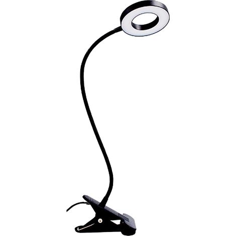 Lampe de lecture à pince, 48 LED, 5000K à 6500K, 5-10W, fixation ferme, protection oculaire flexible, lampe de bureau, 5V 2A