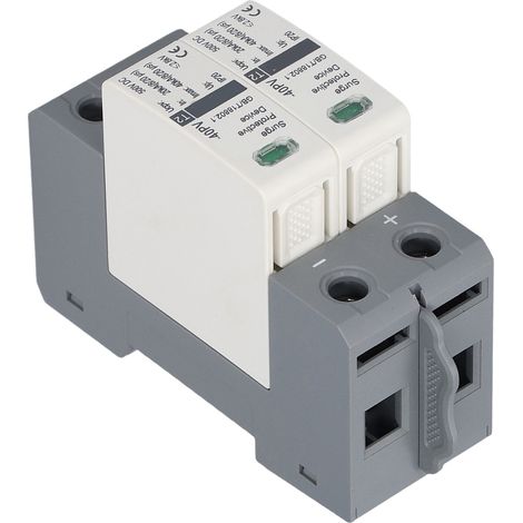 Parafoudre 2P surtension 500V CC 20kA 40kA CHLT-40PV dispositif protection foudre (1/5)