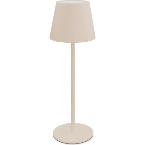 Ecolight LAMPADA DA TAVOLO A LED NINA RICARICABILE 1,8 W - 180 lumen - 3.000K Col. Sabbia
