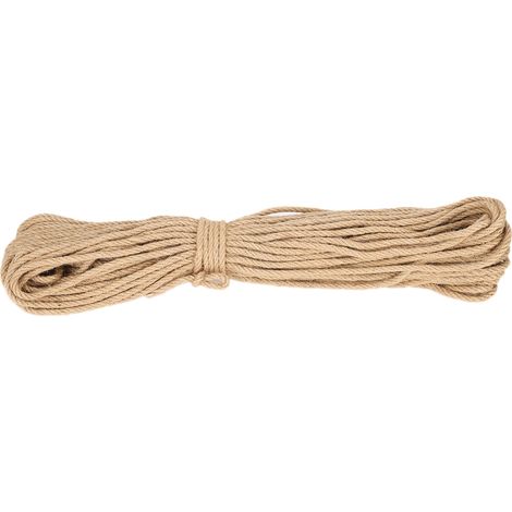 Corde en Sisal Durable pour arbre à chat, jouets à gratter, planche à gratter, fournitures pour animaux de compagnie, 6mm, 50m (1/5)