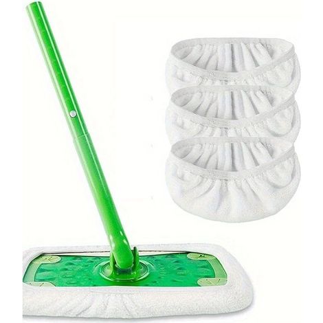Set mit 2 Ersatz-Mikrofaserpads für Fransenmopps, waschbar und langlebig. (1/4)