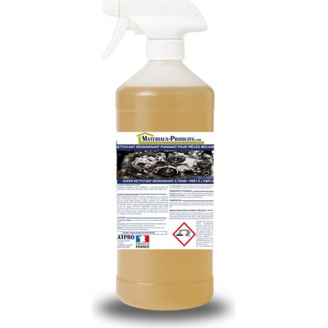Nettoyant dégraissant puissant pour pièces mécaniques - 1 L Jaune - MATPRO