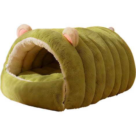 Nid Pour Chat - Abri Chaud Hivernal Semi-Fermé avec Doublure Épaisse - Lavable et Détachable - Dimensions 40 x 35 x 30 cm - Pour Chats et Petits Chiens (1/5)