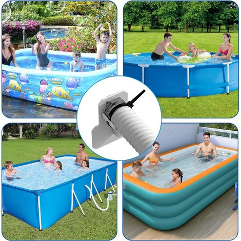 2PCS Support de Tuyau de Piscine,Support de Tuyau d'eau, Empêche Le Tuyau de Tomber, Support de Tuyau de Piscine pour Piscine Hors Sol,pour Tuyaux d'un Diamètre de 26-38mm(gris) (1/5)