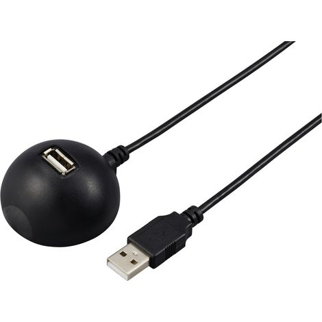 Renkforce USB-Kabel USB 2.0 USB-A Stecker, USB-A Buchse 1.50 m Schwarz Docking-Station RF-5720418 (1/3)