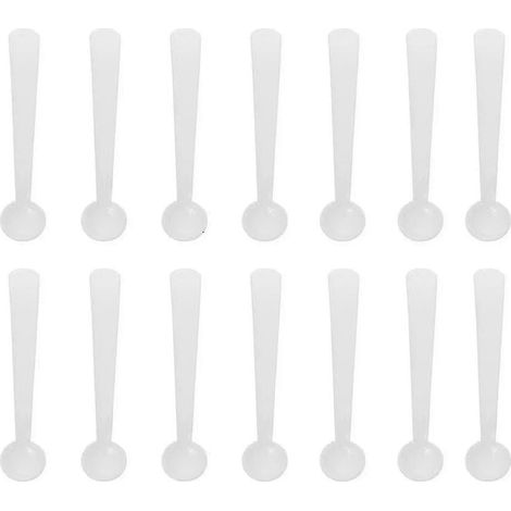 100 micro-cuillères doseuses en polypropylène de 2 g pour le dosage des poudres. (1/3)