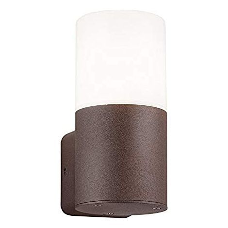Applique Parete Esterno Moderna Ruggine 17 cm 6W Hoosic GD Trio (1/4)