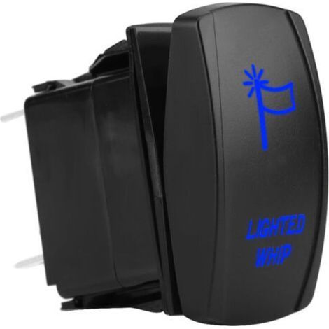 5Pin Laserbeleuchteter Wippschalter EIN/AUS LED 12V-20A 24V-10A (Blau) (1/5)