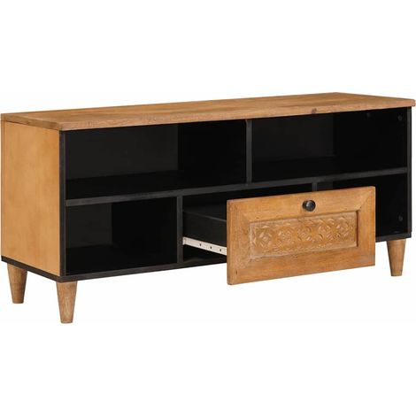 Maison Exclusive - Meuble TV avec tiroir 100 x 33 x 46 cm Bois de mangue massif (1/5)