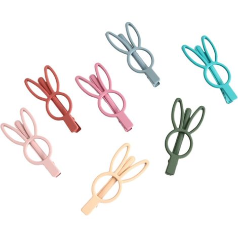 7 Pieces Rabbit Hair Clips in Elegant Decorative Barrettes (1/5)