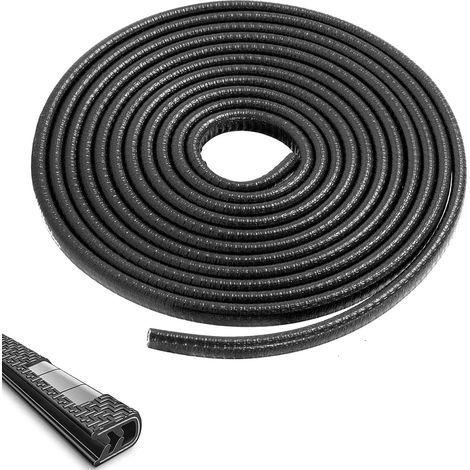 5 Mètre Protecteur des Portières Voiture Garniture de Bord de portière de Voiture Protection Garde Bande Caoutchouc, Noir (1/5)