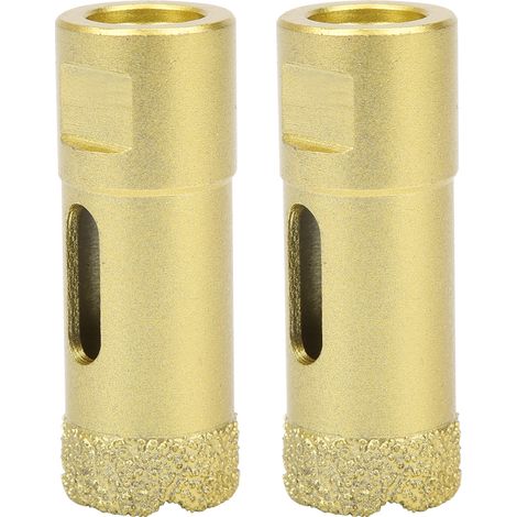 2Pcs Diamond Hole Saw Brazing Drill Bit Opener Drilling Marble Concrete Tools M14 22mm (1/5)