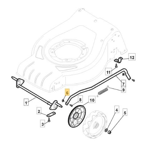 Drehplatte für Rasenmähermotor 112436050/0 STIGA