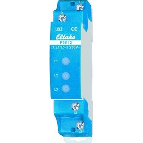 Eltako P3K12-230V Controlador de fase para vigilancia eléctrica
