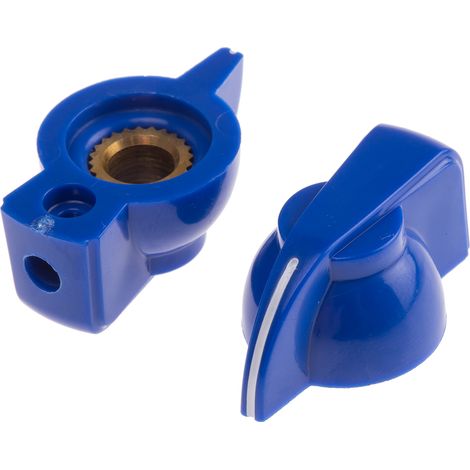 Bouton de potentiomètre RS PRO, Axe de 6.35mm, Diamètre de 32mm, Vis sans tête