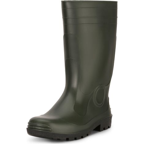 Ladeheid Bottes de Pluie Bottes en caoutchouc en PVC Homme LA-974 (Vert, 44 EU)
