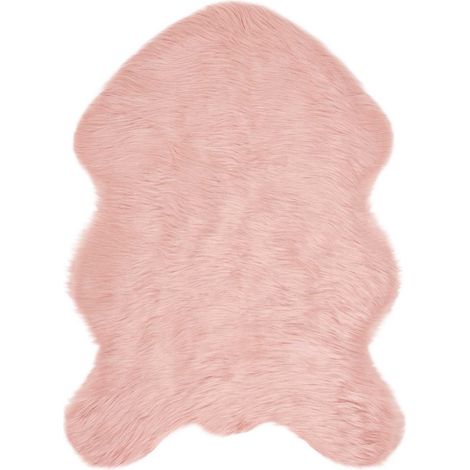 Maison Exclusive - Alfombra de de oveja sintética TAFALLA Rosa 60