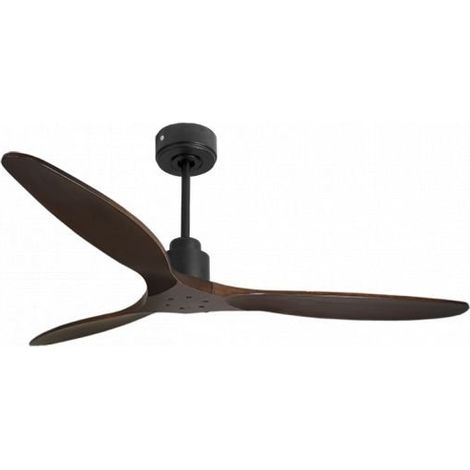 Tenerife de KlassFan - Super destratificateur et ventilateur DC 166 cm Gris basalte pales bois sombre sans Lumière  30 à 60 m²