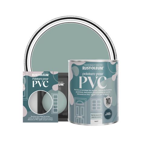 Peinture pour PVC, Finition Mate - Bleu Gris (1/3)