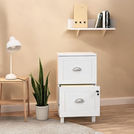 Meuble de rangement de bureau blanco en MDF 40 x 41,5 x 67,5 cm (1/5)