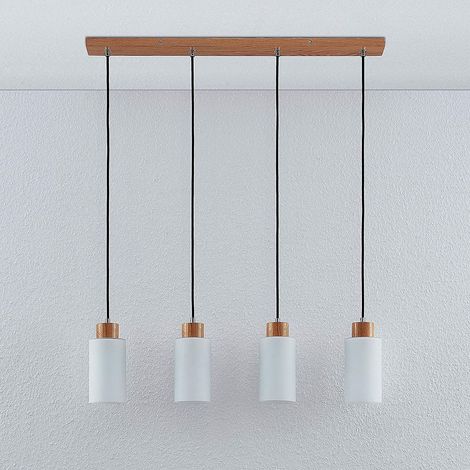 [NEUWERTIG] B-Ware Lindby Esstisch Pendelleuchte Hängeleuchte Hängeleuchte Lampe Holz Glas Stahl857 (1/2)