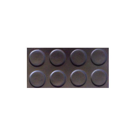 PAVIMENTO GOMA CIRCULO NEGRO 1 M X 3 MM (1/2)