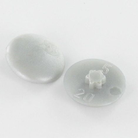 Cache tête de vis TORX T20 Diamètre de tête: 12 Polyéthylène RAL9006 aluminium blanc - 500 pièces (1/4)