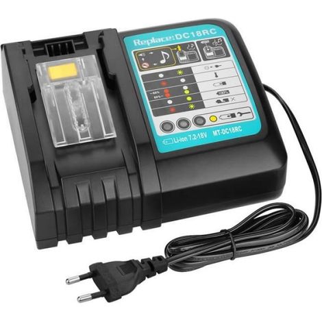 Chargeur Rapide - Makita - DC18RA DC18RC - 7,2-18 V - Li-ion - 600 g (1/4)