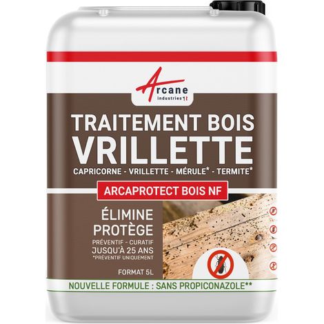 Trattamento tarlo del legno - Anti Xilofago - 5 L - ARCANE INDUSTRIES