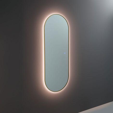 Espejo Retroiluminado Led 60X160cm Marco Efecto Latón (1/5)
