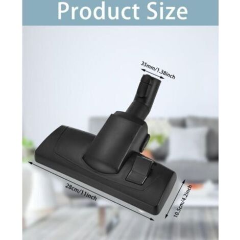 Brosse d'aspirateur pour Miele série C3 Complete & C1,C2,C3 Compact –EcoLine (Plus),PowerLine,35mm Brosse à aspirateur Universelle, commutable avec dispositif de verrouillage et de stationnement (1/4)