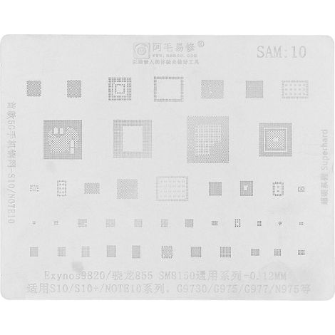 Reballing-Schablone, CPU-Nachbearbeitungsnetz, Edelstahl-Lötvorlage für die Handy-Reparatur