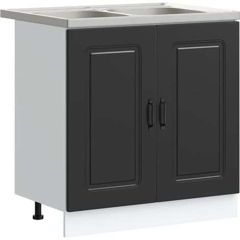 Maison Exclusive - Mueble de Cocina con puerta Kalmar Negro 80 x