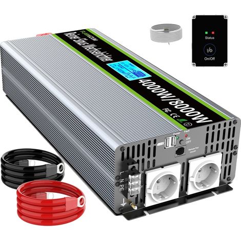 Onduleur Solaire, Sortie Onde Sinusoïdale Pure, 4000W de Puissance Continue (1/2)