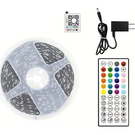 Ruban LED, 20M Flexible RGB Bande LED Decoration Chambre, Bluetooth App Contrôle Synchroniser avec Rythme de Musique, Led Chambre pour Gaming Room, Plafond, Mariage, Fête, Cuisine, TV, Bureau [Classe (1/5)
