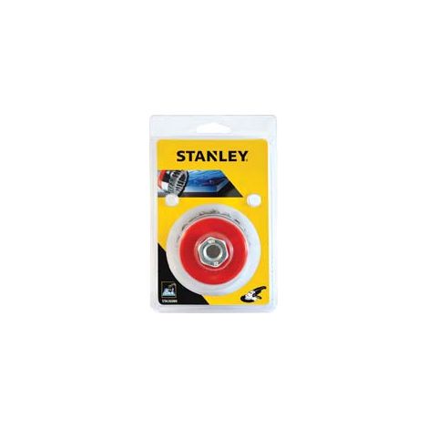 SPAZZOLA A TAZZA PER SMERIGLIATRICE ANGOLARE- - ø mm.90 attacco M14 (STA36105) - 1 blister STANLEY