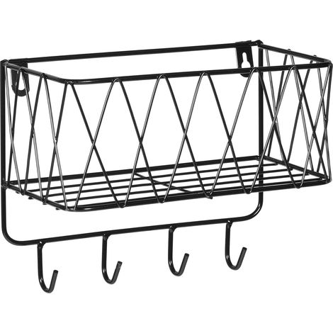 Étagère murale en fer Healeved, robuste et au design simple. de rangement multifonctionnelle pour