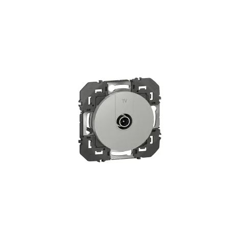 Prise TV simple étoile blindée Dooxie -Legrand - Aluminium - 600451