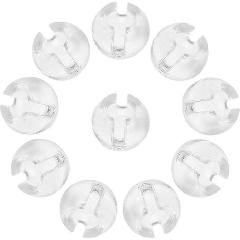 20 butées de chaînette transparentes pour stores verticaux à enrouleur (1/5)