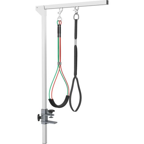 Gamelle pliable acier inoxydable pour chien avec collier de serrage, hauteur réglable max. 74 cm