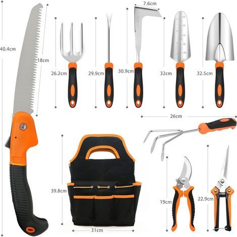Outils Jardinage, 10 Piezas Lourdeur Outillage de Jardin, Outils de Jardin Jardinage Outillage, Cadeaux pour Femmes et Hommes (1/4)