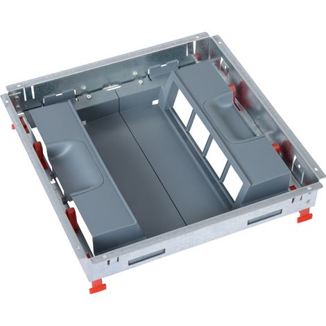 Legrand – Kit support pour boîte de sol standard 16 modules – 2 rangées de 8 prises verticales – IP24 pour installation dans chape béton