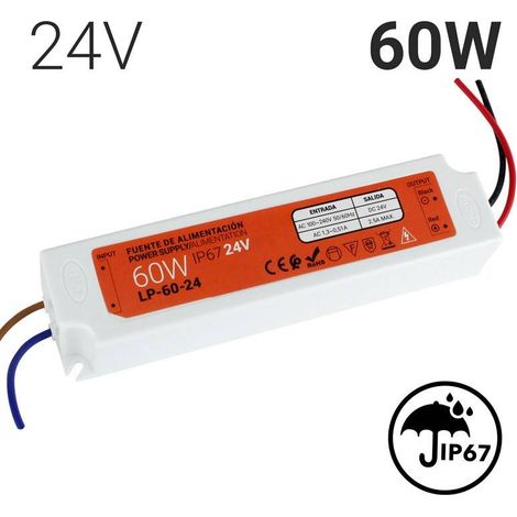 Fuente De Alimentación Estanca Compacta 24V 60W IP67