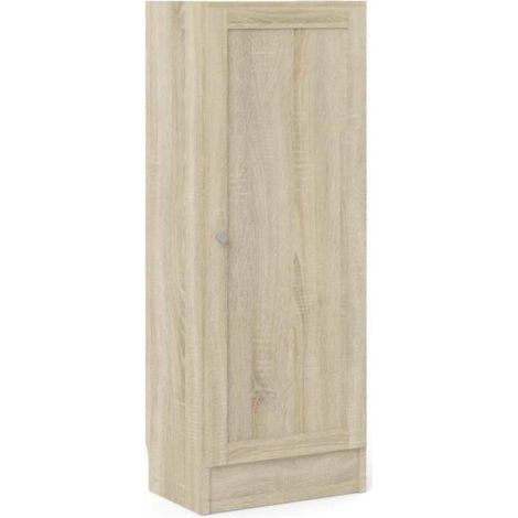 Dmora - Libreria Amedee, Scaffale da ufficio, Mobile portalibri, Biblioteca, 41x28 h107 cm, Quercia